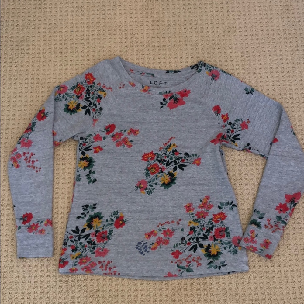loft floral sweater